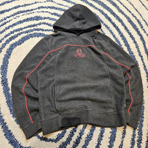 JNCO style hoodie striped red vintage skater, surfer y2k style